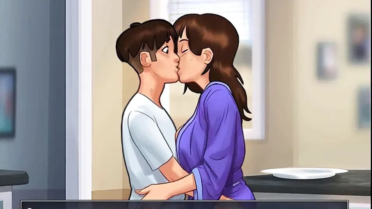 Summertime saga: stepmom teaches her stepson hot to kiss ep 169