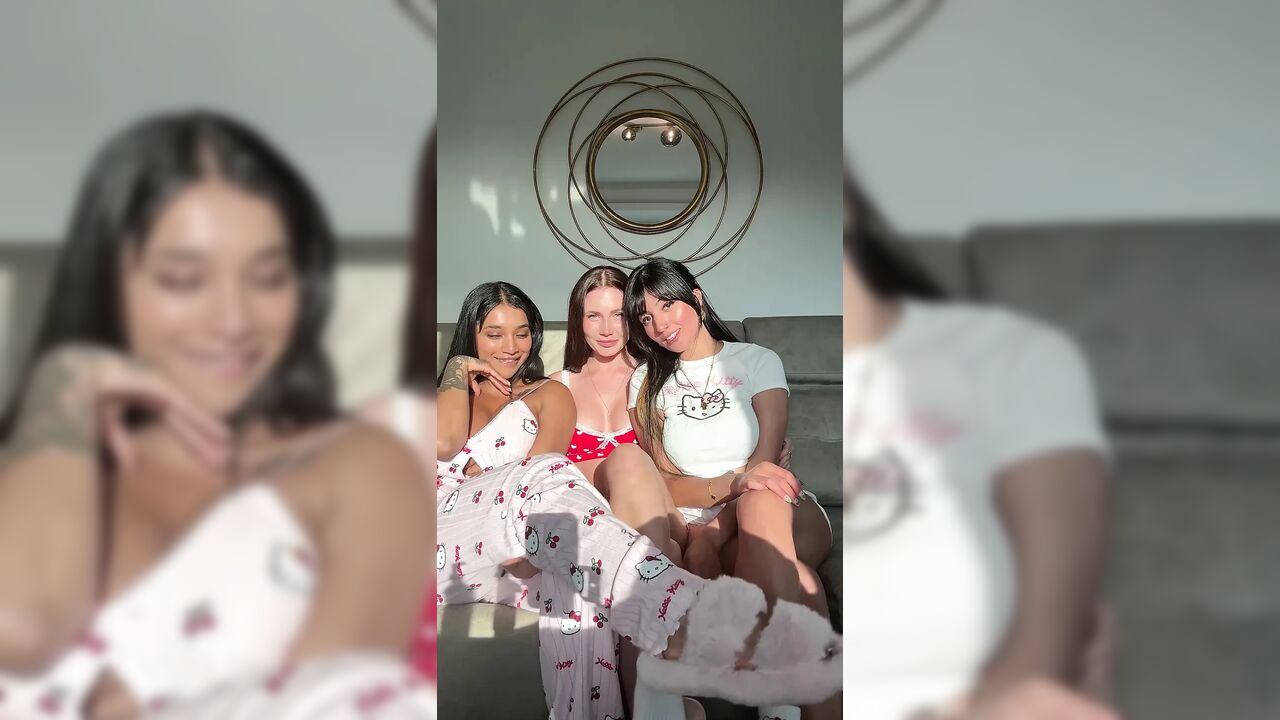 3 Horny Sluts Fuck BBC During Sleepover