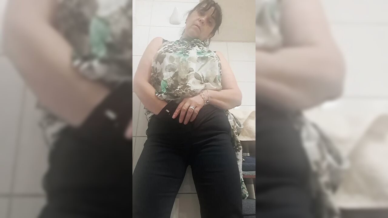 a moment of passion in the quick bathroom