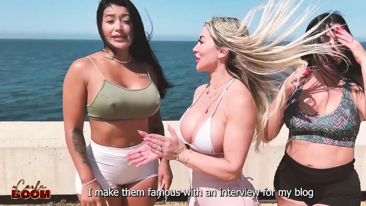 Colombian and Spanish Women Fuck a Stranger's Big Cock - Carla Boom, Mariana Martix & Sergio Lagos