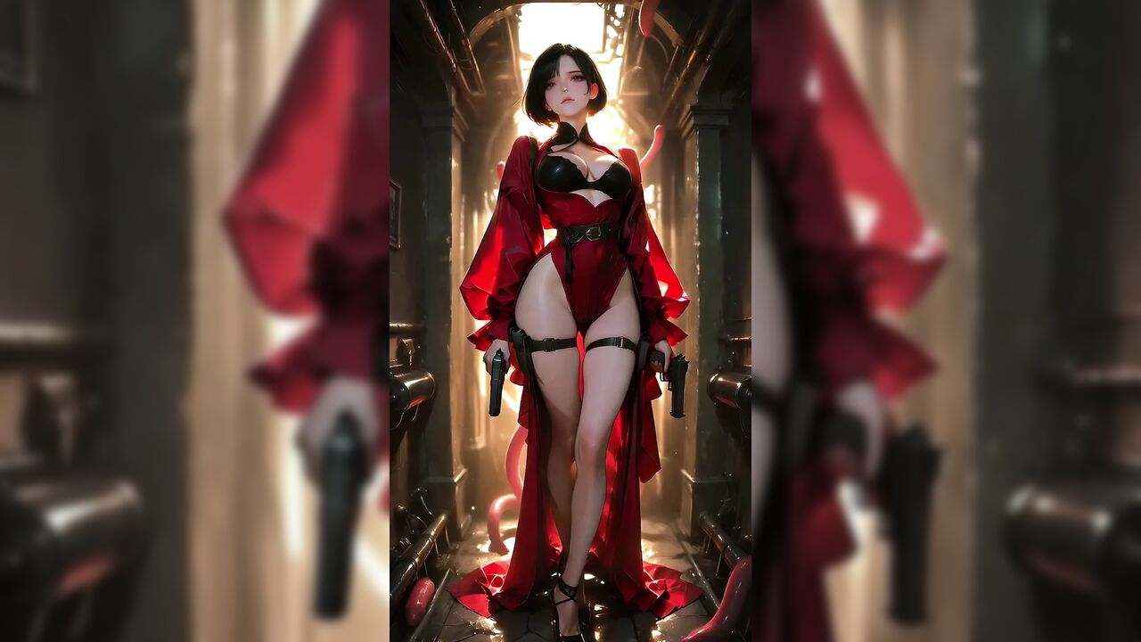 Suspended Red-Skirt Shrine Maiden: Invade Every Hole, Thick Cum Flooding Down Thighs in Endless Overflow!