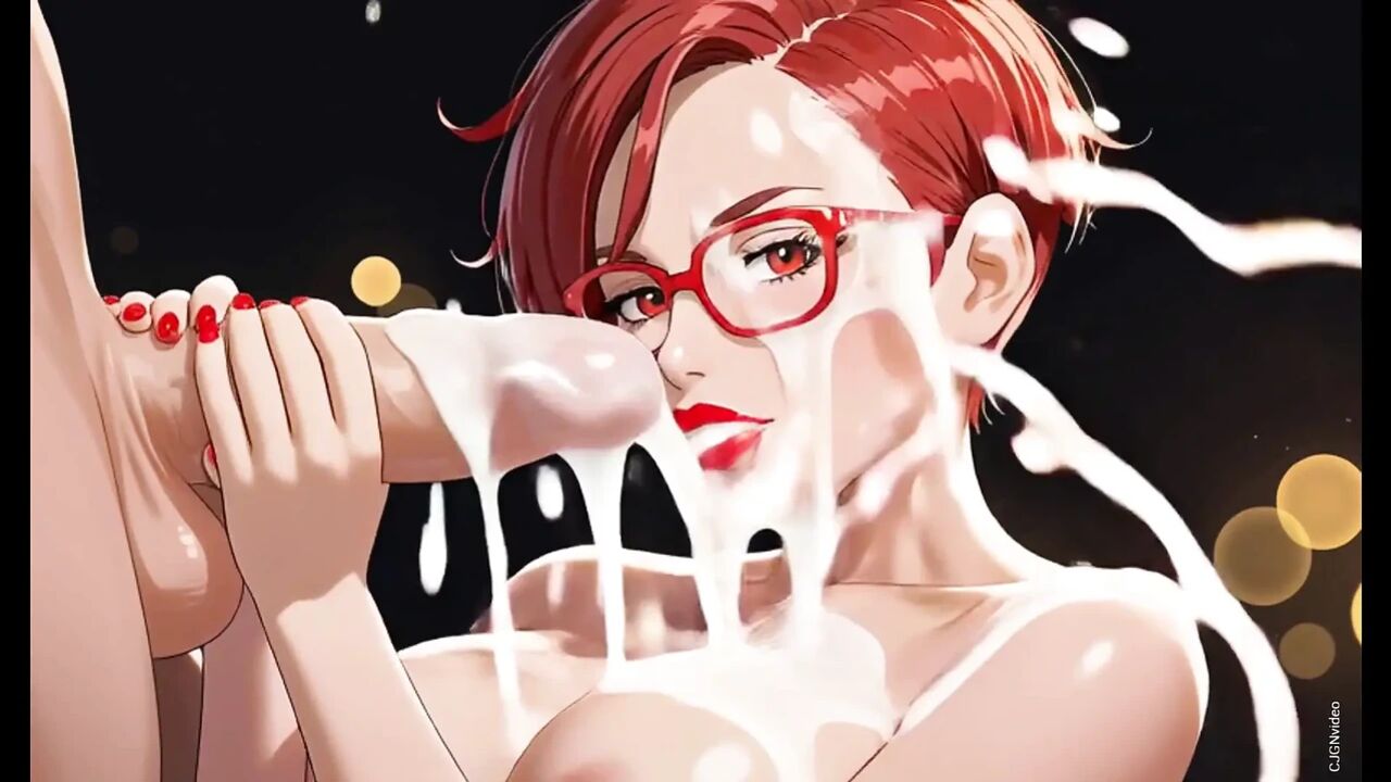 114 Lilas Cum facial compilation (Ai animation)