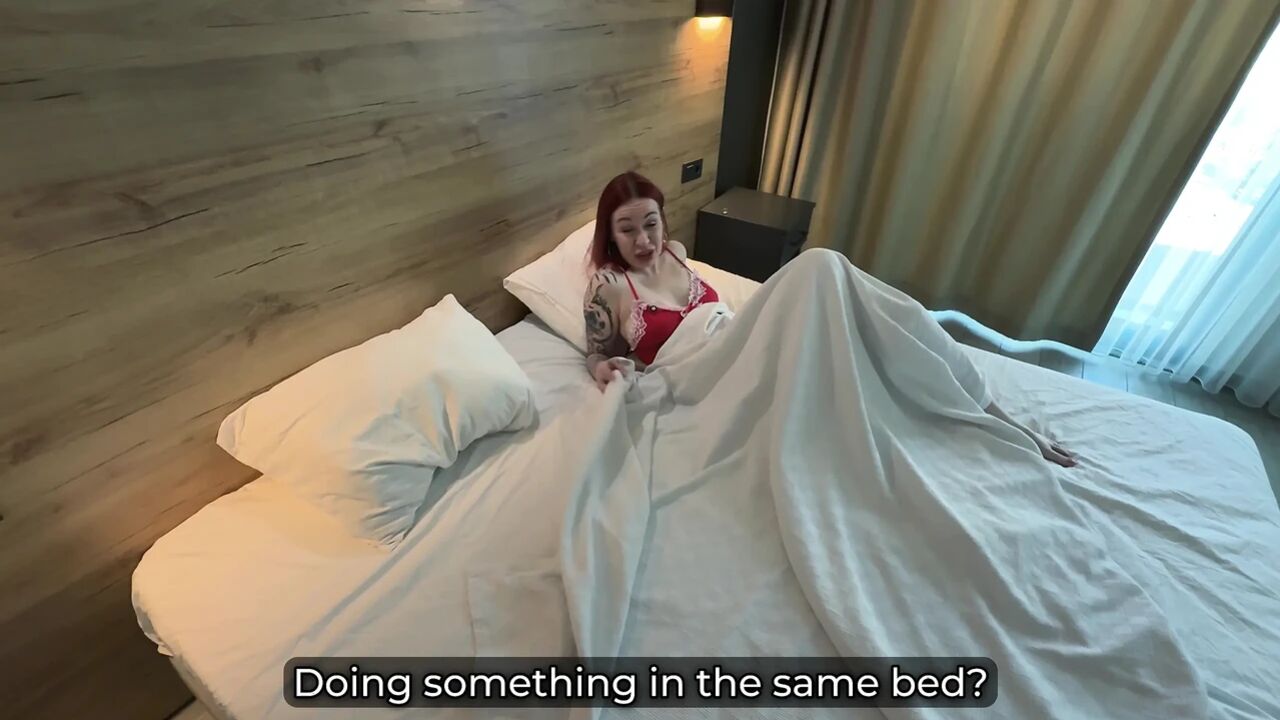 Step Mom - Tori Mur - Shares Bed with Stepson in Hotel - Things Get Wild!