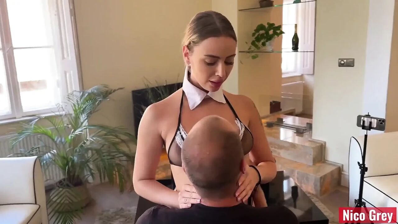 We Fuck Our Maid Until She Couldn’t Walk Anymore- POV Threesome with Yoya Grey and Lya Missy