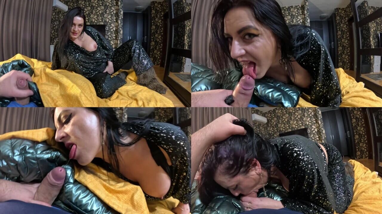 Caught Him Masturbating with My Shiny Work Downjacket – Deepthroat, Spit & Cumshot JOI