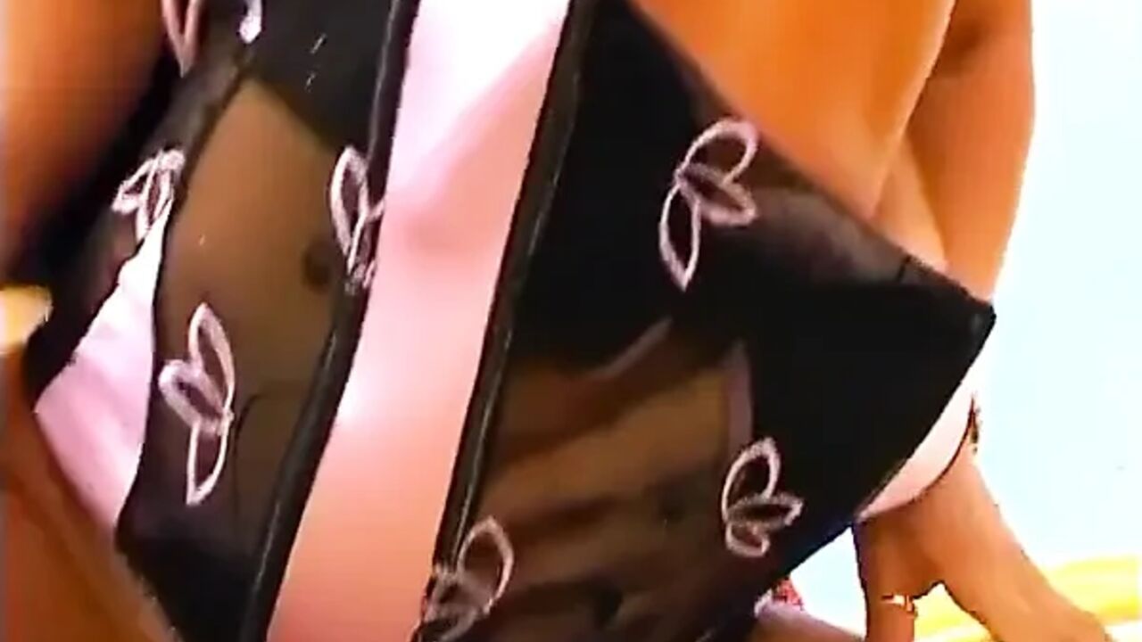 Sexy brunette milf in pink lingerie takes a tiny penis for fun