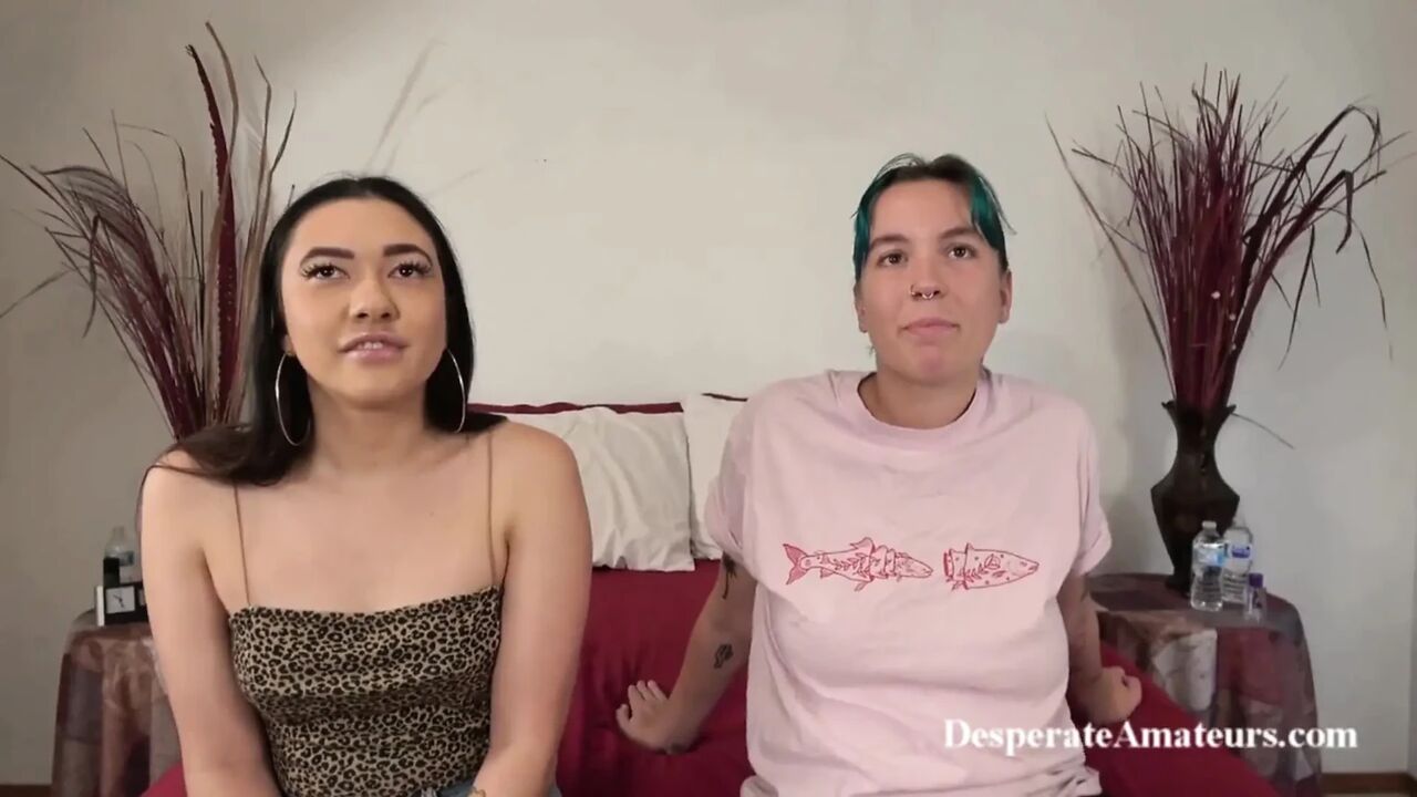 Desperate Amateurs Mimi and Olivia Enjoy Some Hot Lesbian Action While Natalia Gets Her Tight