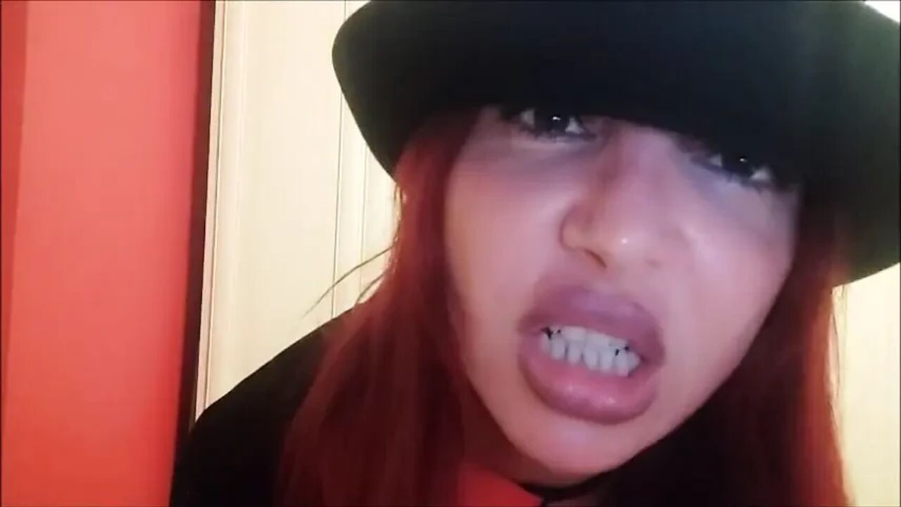 The beautiful blasphemer orders you what to do