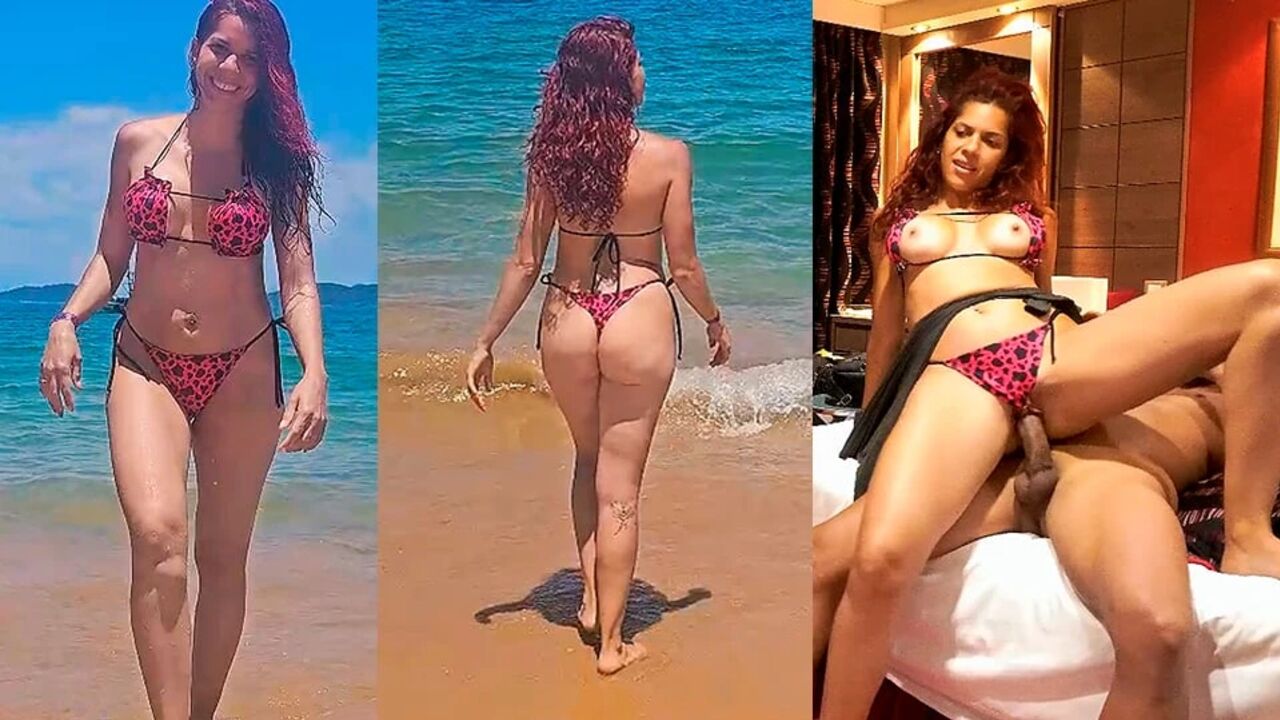 I fuck a Latina tourist on the beach in Brazil