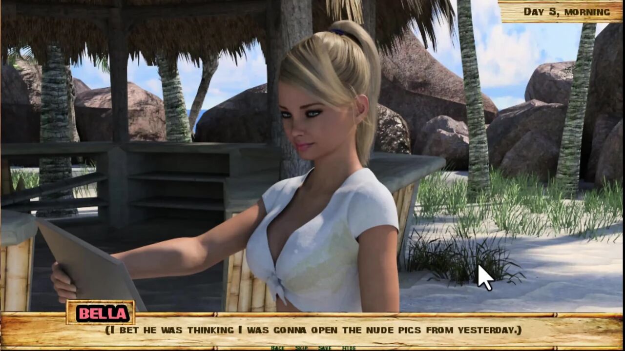 Lewd Island #5 - she really loves sucking cock as if she is a pro