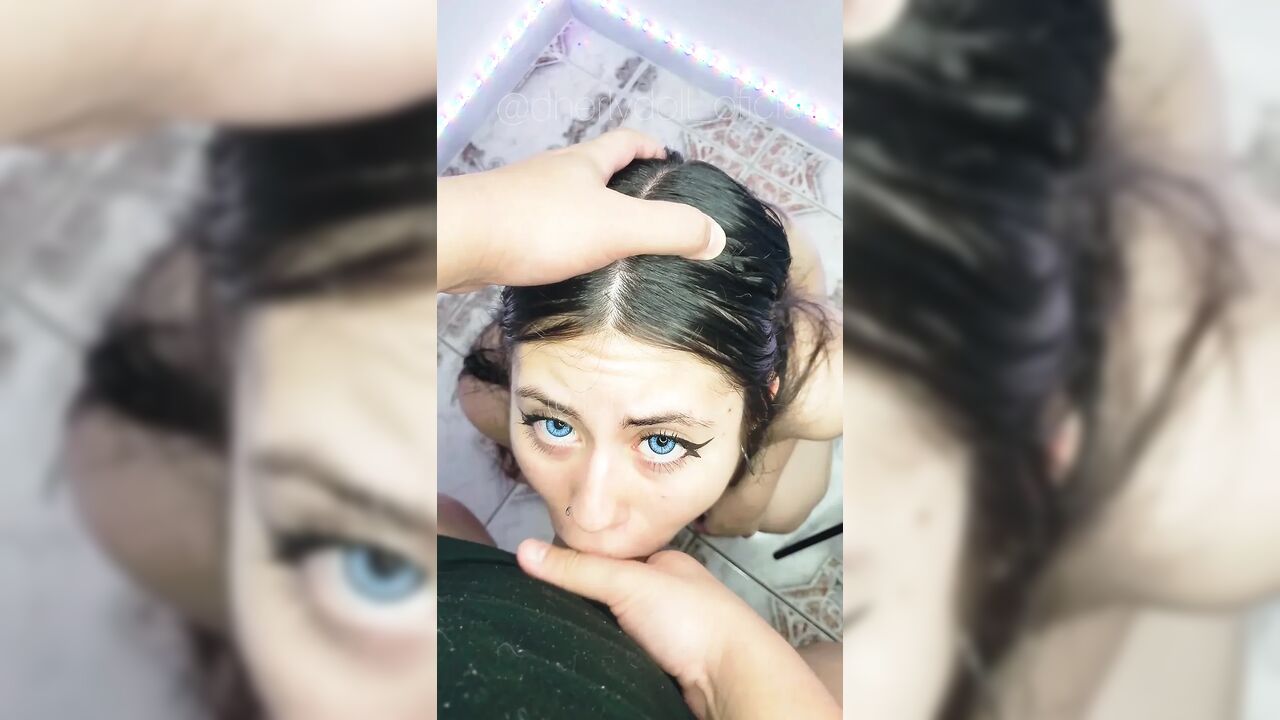 Dherlydoll Takes All My Cock in Her Mouth and Then Swallows My Hot Cum