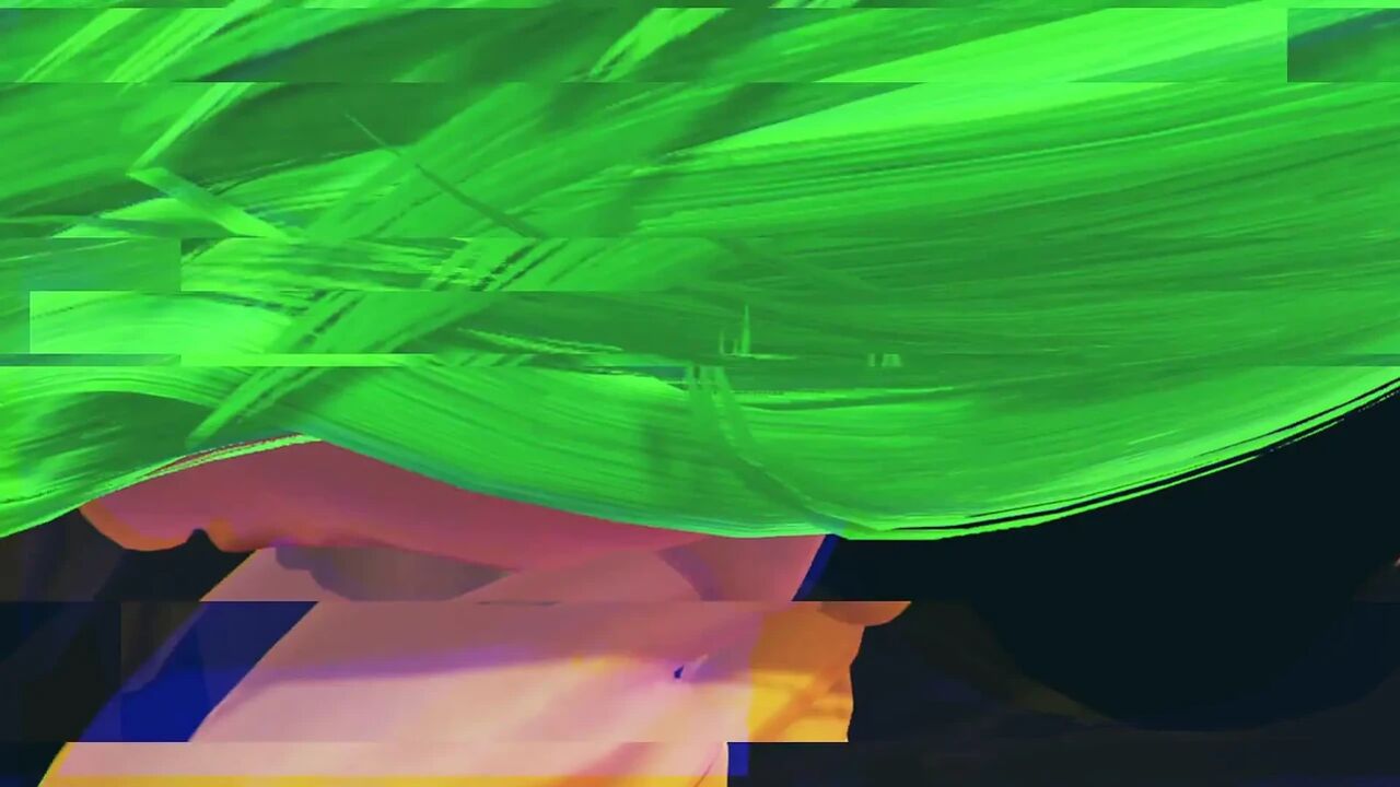 My Hot Green-Haired Girl B. E. - 3D Animation