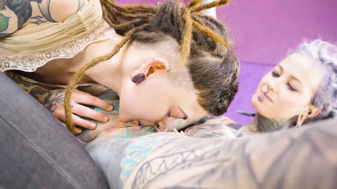 Shy Tattooed Alt Teen’s First Anal Orgasm with Doxy Fingering
