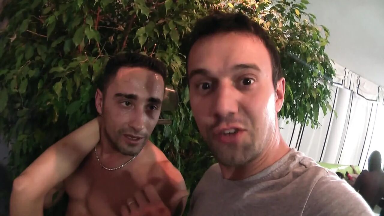 Group Sex Party with the Full Program, Black and White