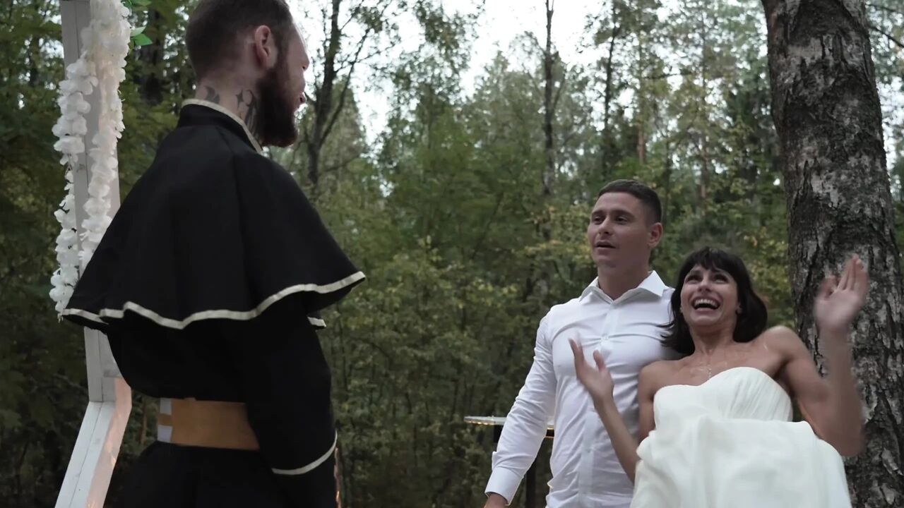 Looks Like the Wedding Didn't Go According to Plan? or Is a Threesome Supposed to Be Like That?