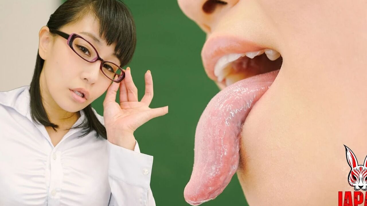 Thick Spit Hits Hard. Soaked Tongue Lingers. Teacher Tomoka Akari, Mouth Wide Open, Feeds You... and Your Fetish