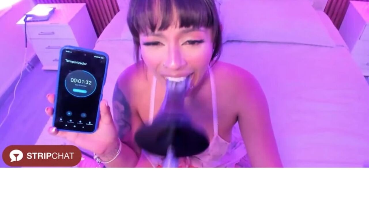 Deepthroat Dreams: MiiaaMoonroee’s Brunette Takes a Fuck Machine at Full Speed, Moaning with Every Thrust