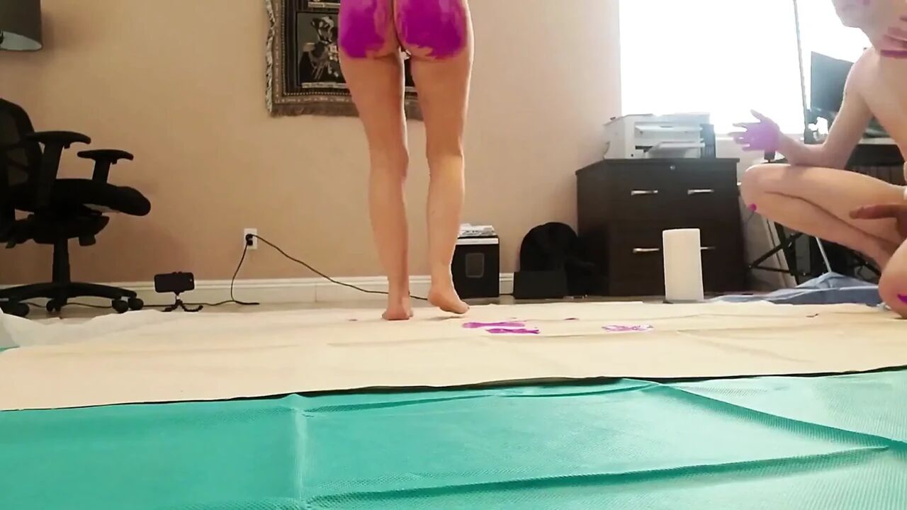 Bts Nude Body Painting on the Canvas