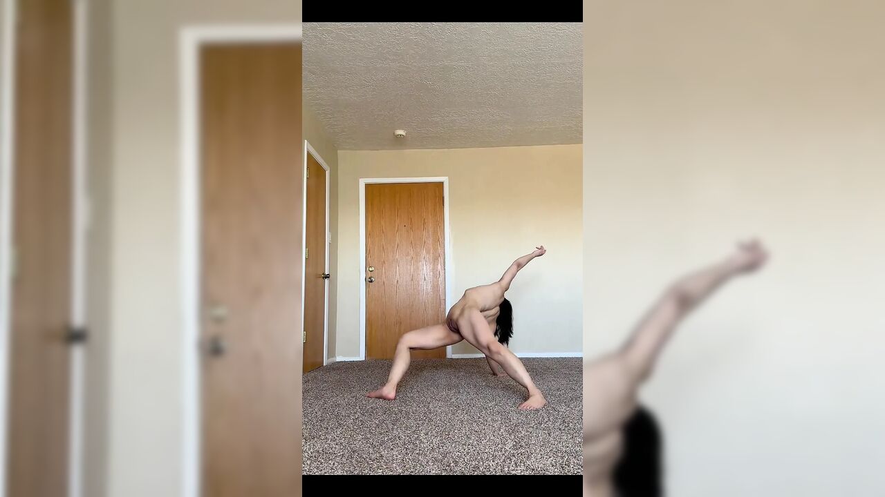 Video of Me Being Nude and Stretchy at Home