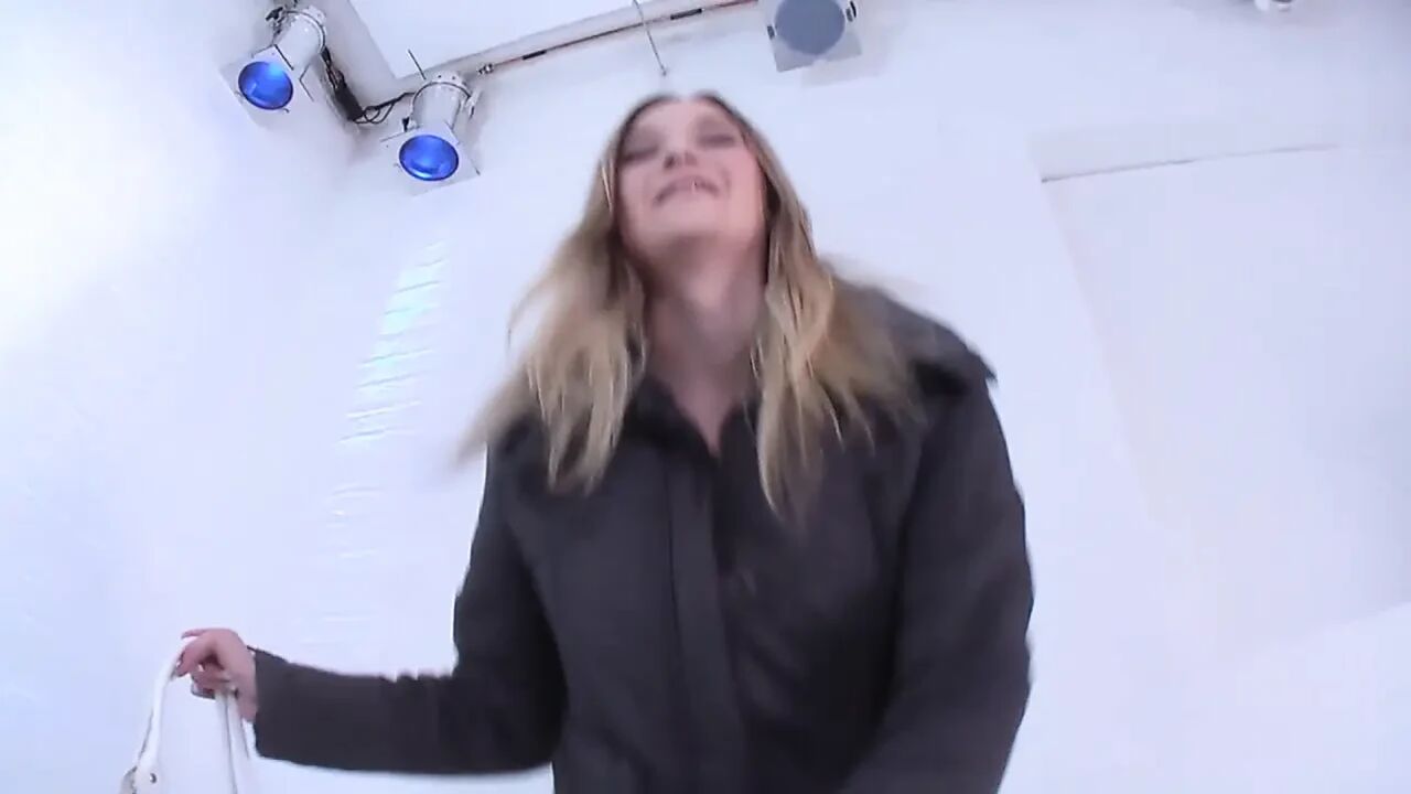 Fucking a Blonde Horny Slut Shaved Wet Pussy
