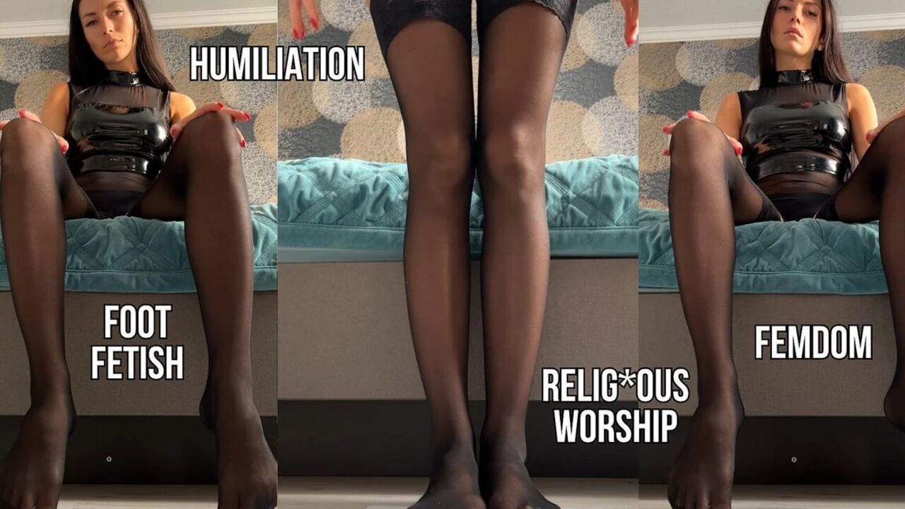 Goddess Worship, Femdom, Humiliation, Foot Fetish Stockings POV