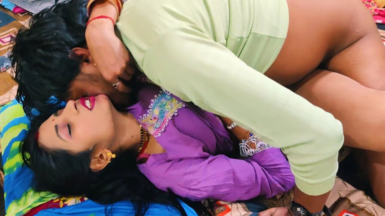Step Sister and step Brother shared bed and Hard Rough Fuck, full Hindi Audio