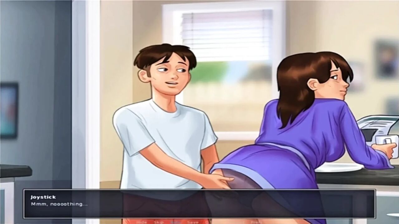 Summertime Saga - Horny Stepmom having sex with stepson