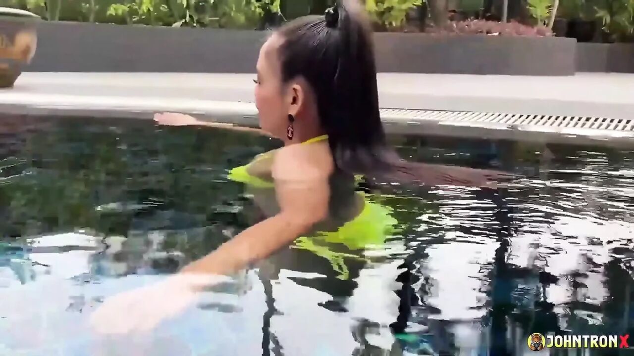 Johntronx - Sensational Pool Fuck with a Sensational Amateur Asian Girl