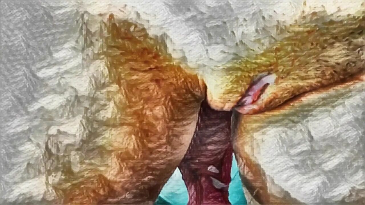 XXX Cartoon. My Housekeeper Helps Me with My Handjob. Cumming on Her Big Clit and Her Red Panties.