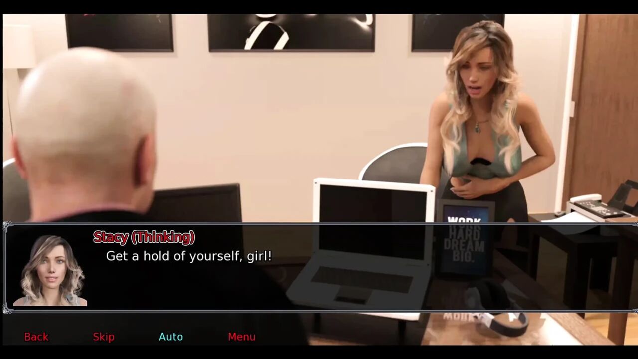 Office wife #9: Stacy played with her toy