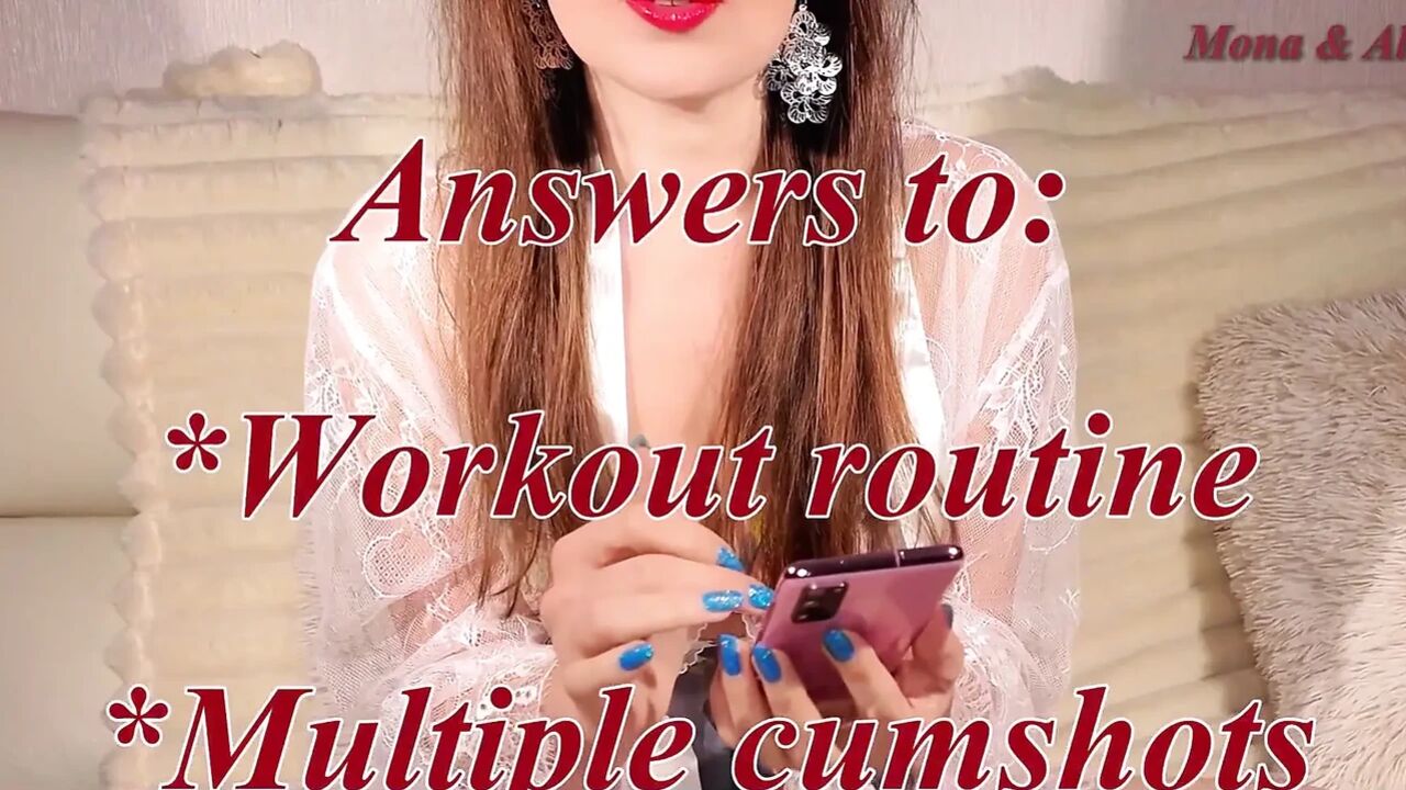 Here Comes the Answer to the Workout Routine and Multiple Cumshots Question