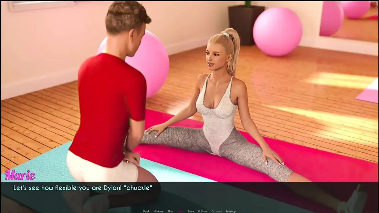 AWAM #14 - Dylan saw the yoga ladies took a shower and masturbate...Sophia and Liam had sex.