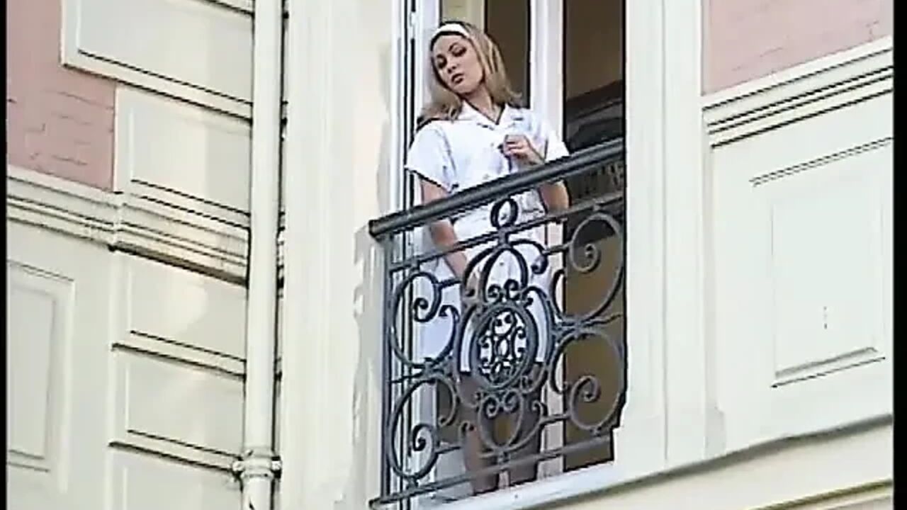 Naughty Nurse with Big Tits Gets Fucked by Patient on Couch - Blonde Beauty Blowjob Action!