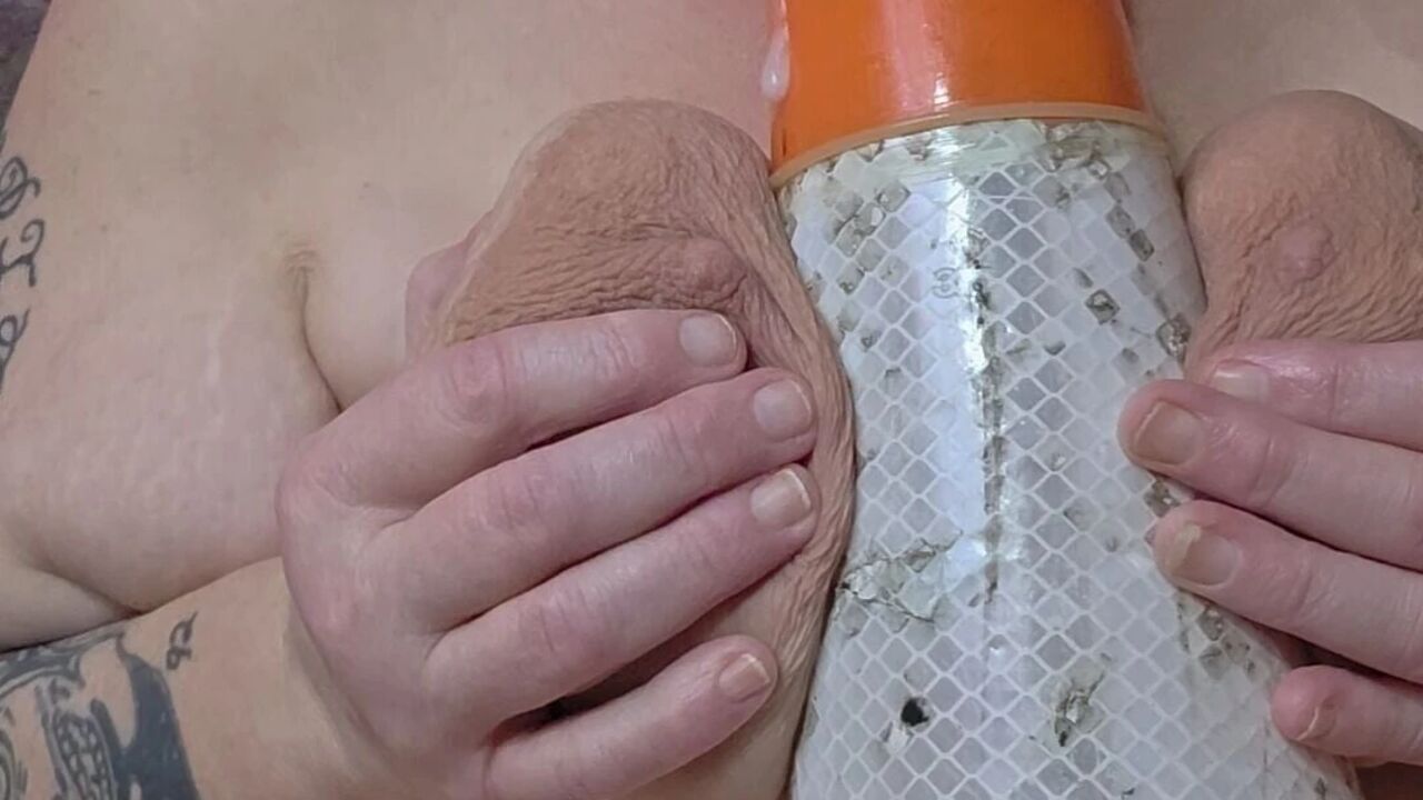 Mouth Humping Whore Takes Monsterous Cock in Her Gumms N He Cumms