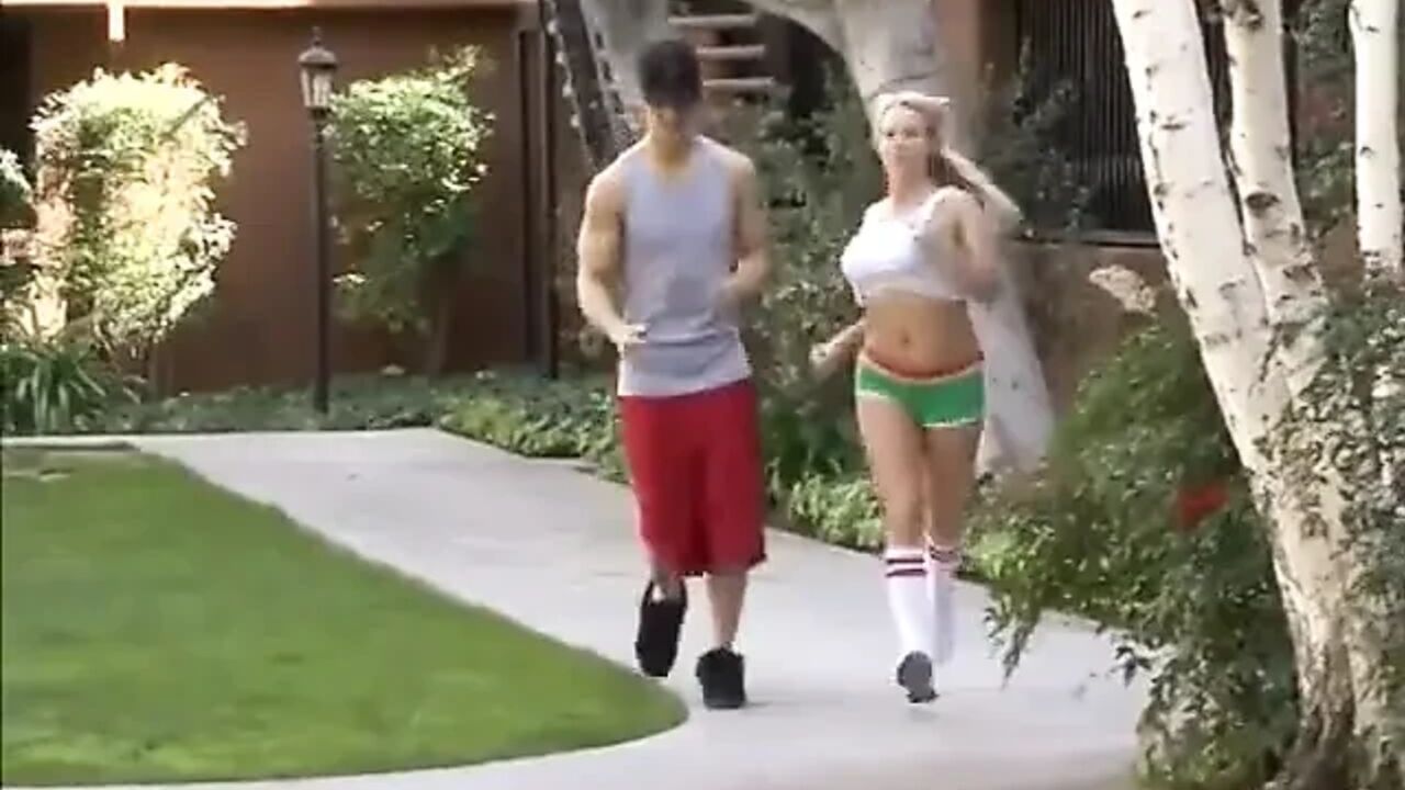 Big Boobed MILF Rides Dick After Sweaty Workout