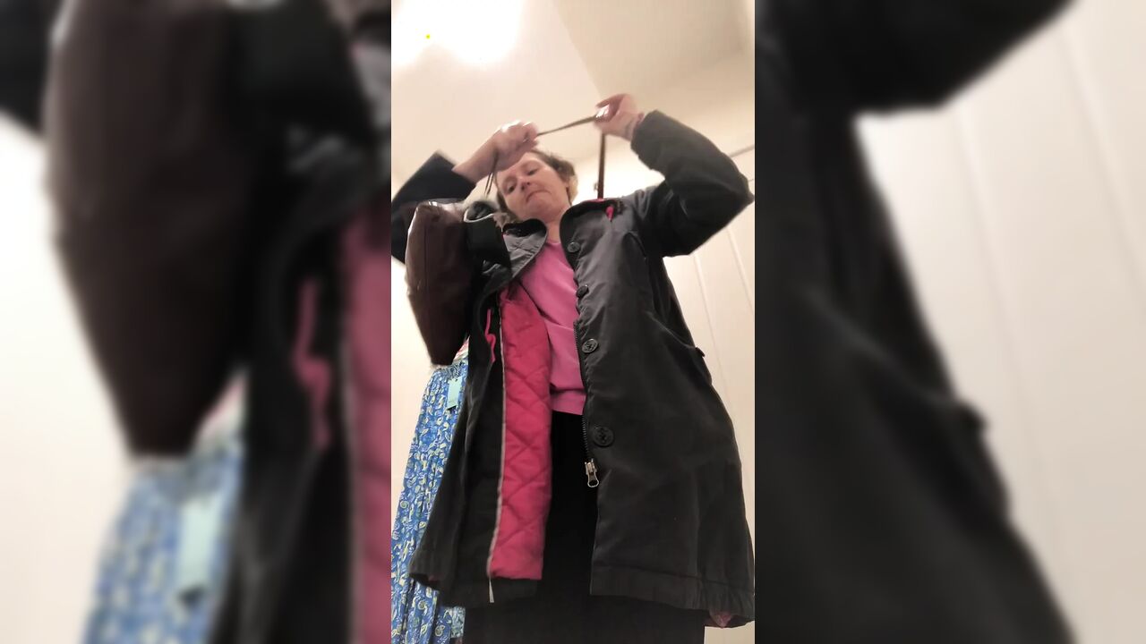 Braless, Commando, Tattooed Chick Trying on New Clothes. Part 1 of 2.