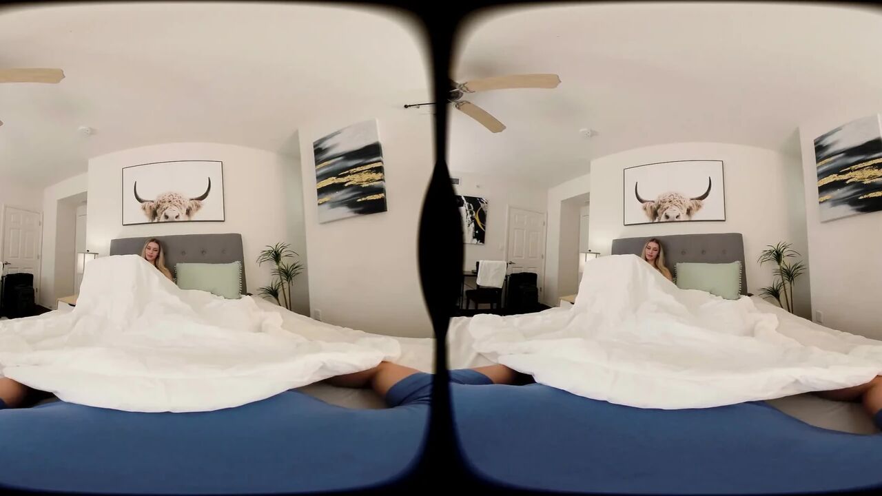 FORBVR - Dorm Room Mixup Ends With This Hot Blonde Emily Jade Sucking Your Dick POV