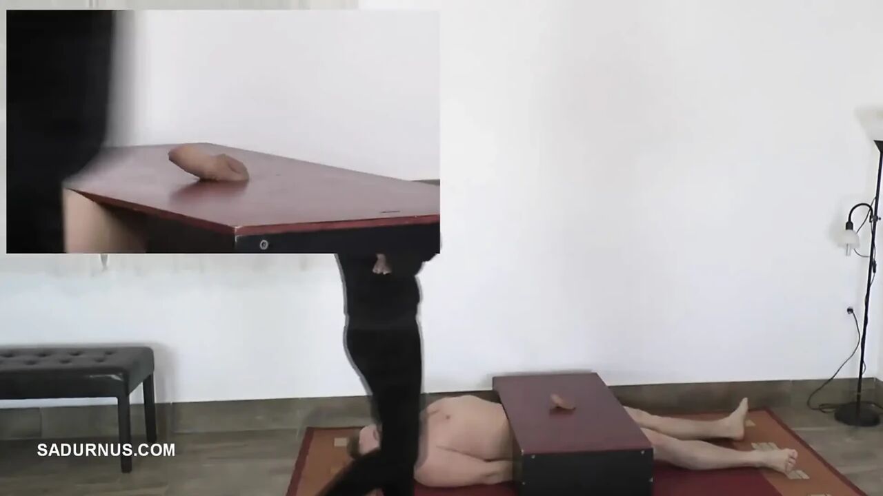 Mistress Dyanna Tramples While Slave Orgasms! a Picture in a Picture