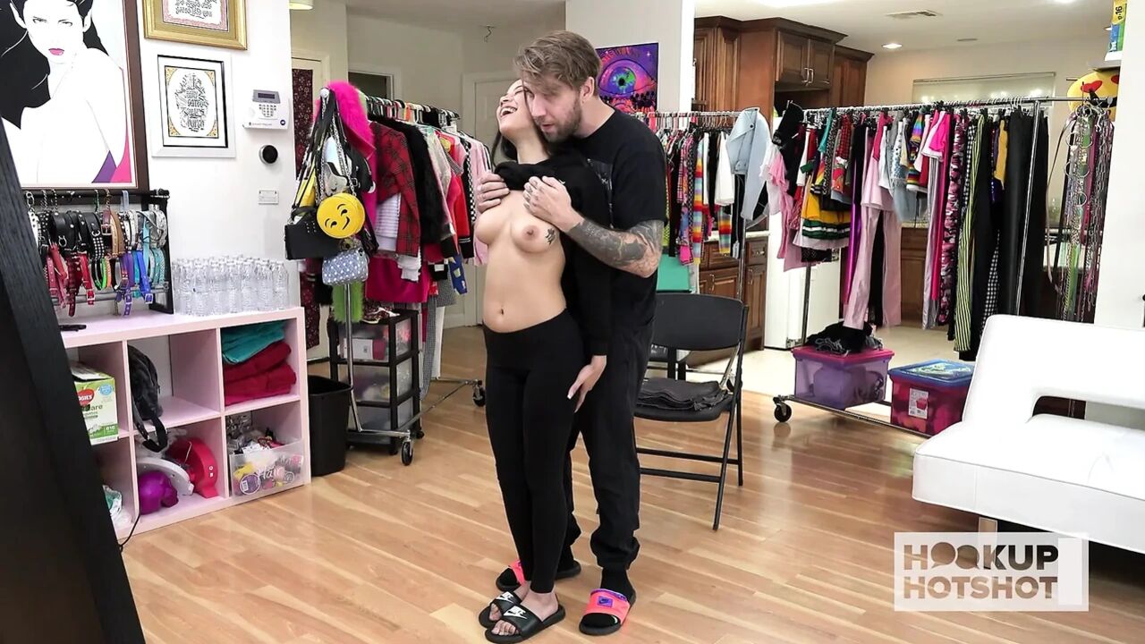 BTs - Tiny Brunette Maya Bijou Loves To Get Fucked By A Random Guy