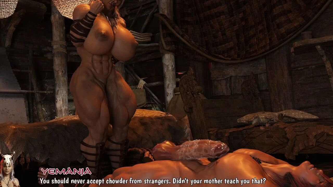 Demonic Domination: Conan Buries It in Yemania’s Big Ass - Tongue on Her Huge Tits, Then Rails Her Dripping Pussy