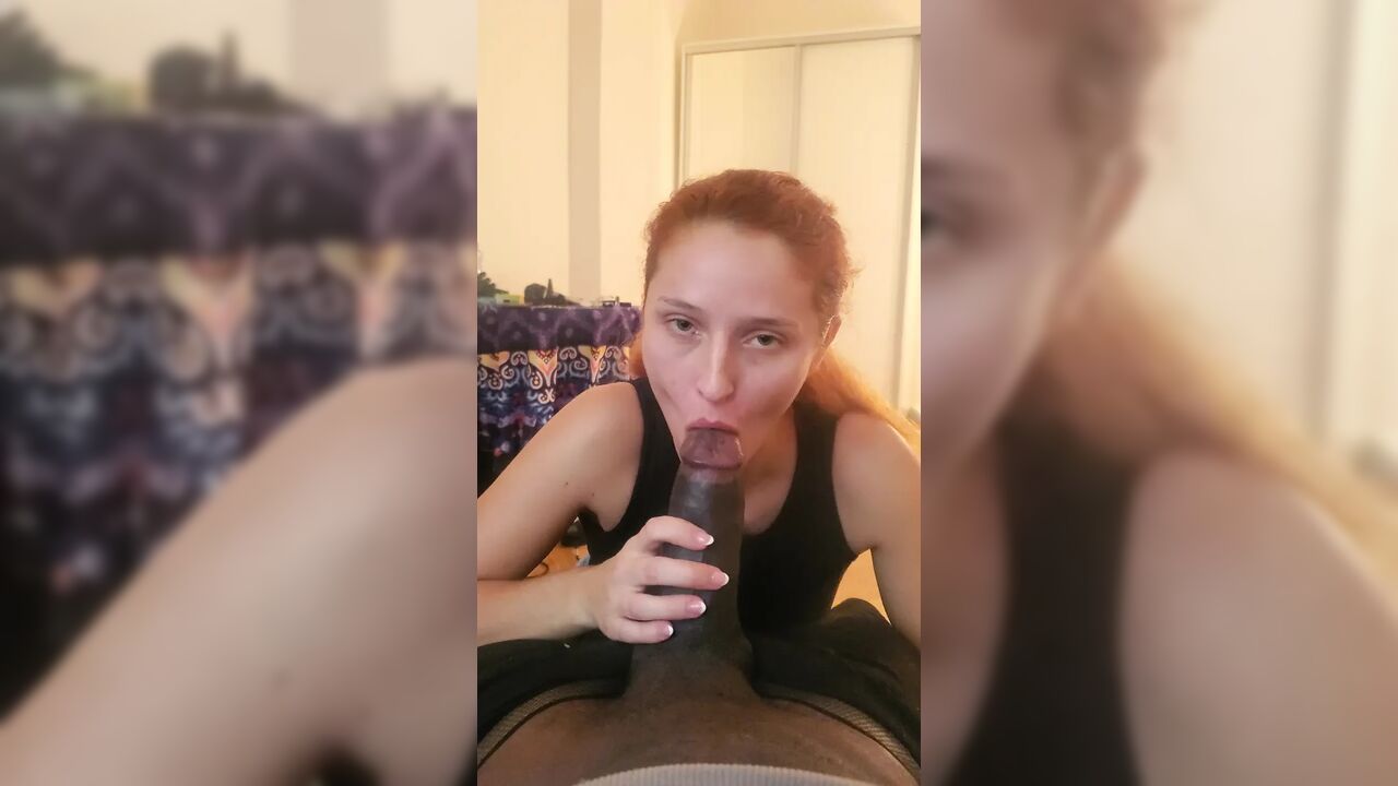 Lucianna Lucci Sucks on Monster BBC!