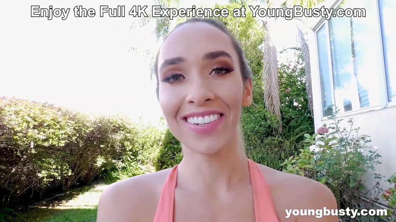 I can put my Legs behind my Back while we fuck! Flexible Briana Moon at YoungBusty