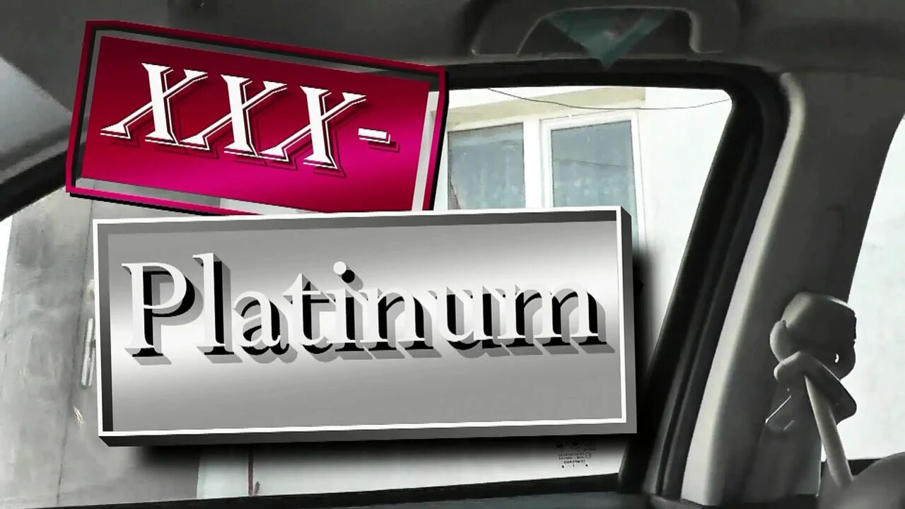 Naked in public. Taxi driver watches from car as woman in robe without panties and bra in stockings washes an apartment window