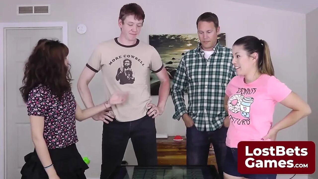 Tessa, Jesse, Jake, and Leilani Bring in a Cards Strip Game