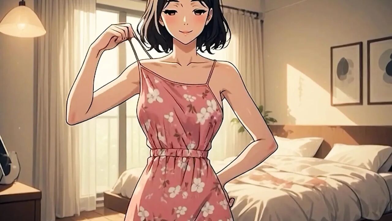 AI Generated Cartoon, Uncensored video of Chubby Puffy Nipples of 18 Year old Hentai MILF, 3D Cartoon Video