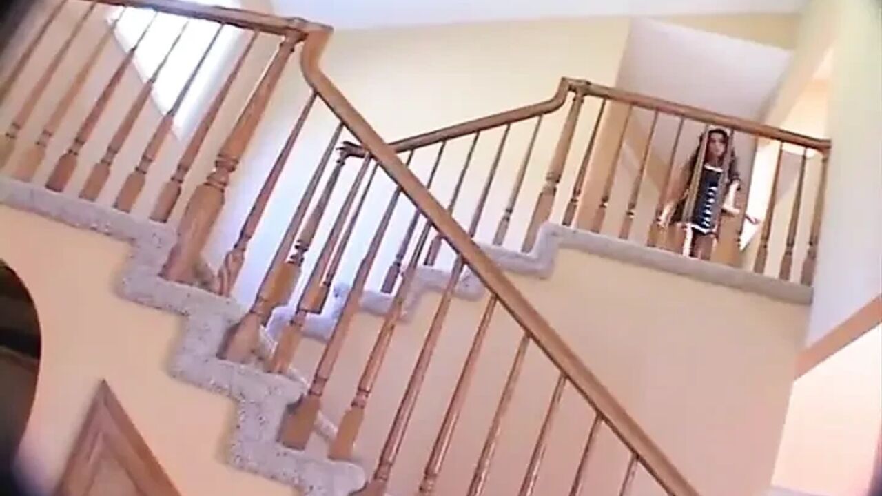 Hot MILF eats cum after getting fucked by three massive cocks