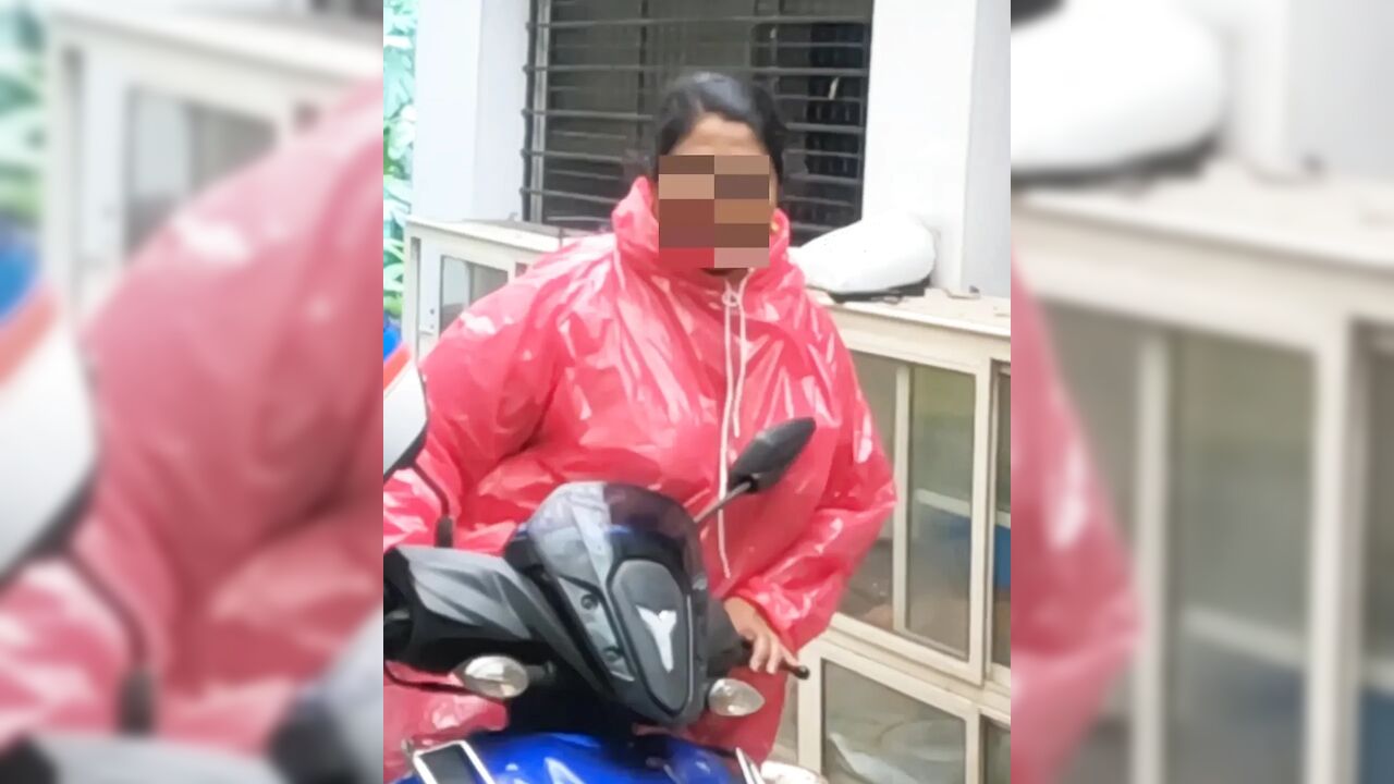 Indian Girl on Scooter