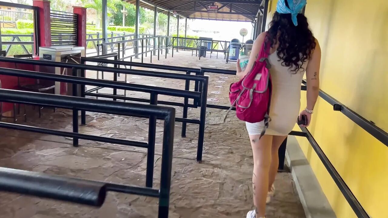 Blowjob and Fuck in the Cable Car in Colombia, Santander with a Very Horny Pregnant Woman
