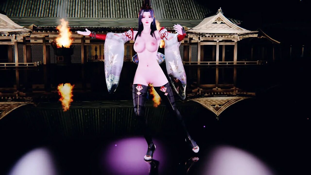 3D sexy Asian cosplay stripper dance for you
