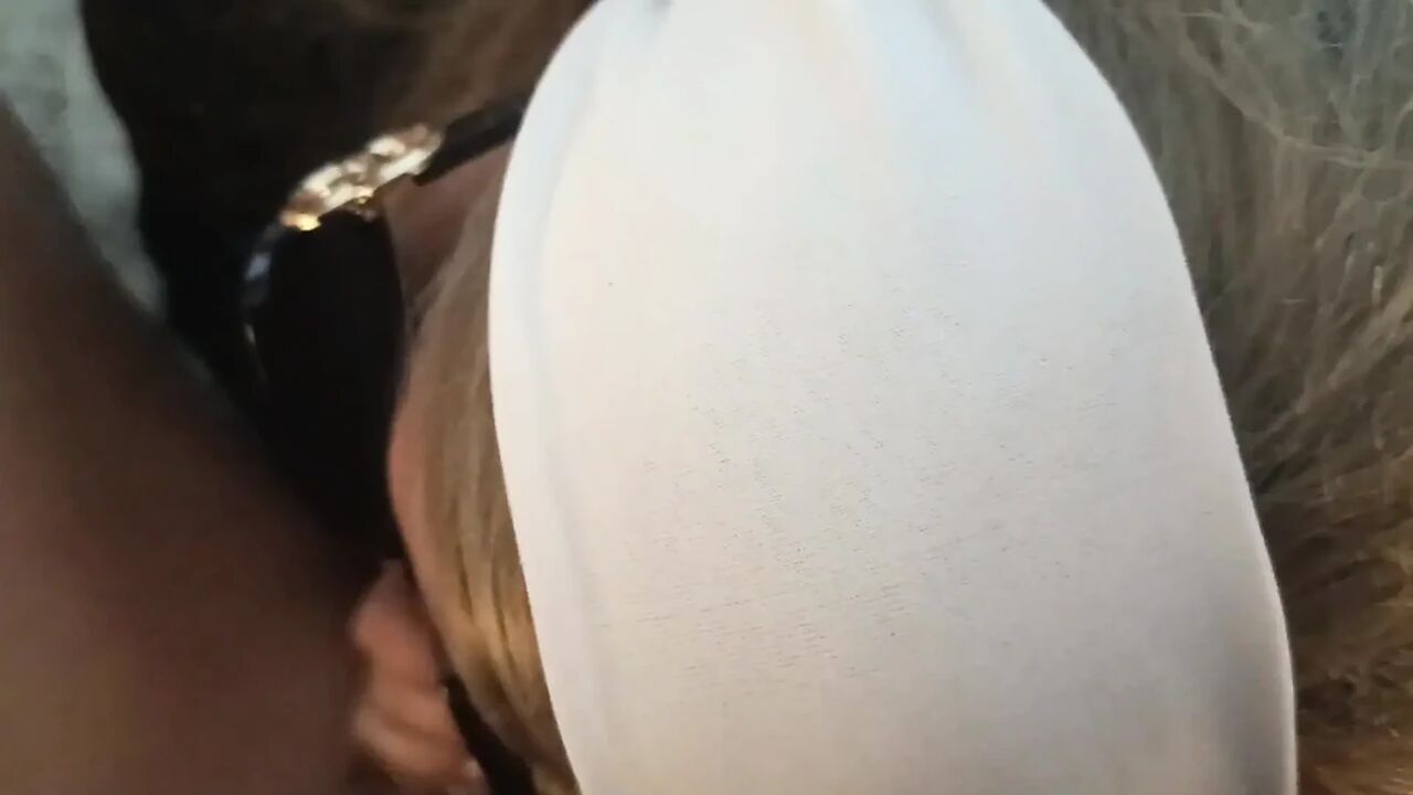 MILF in Sunglasses Gives POV Blowjob with Cumshot